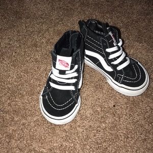 Black High top Vans baby size 4